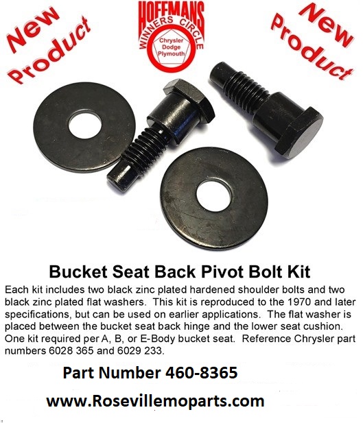 68-70 Bucket Seat Bun (foam) Set